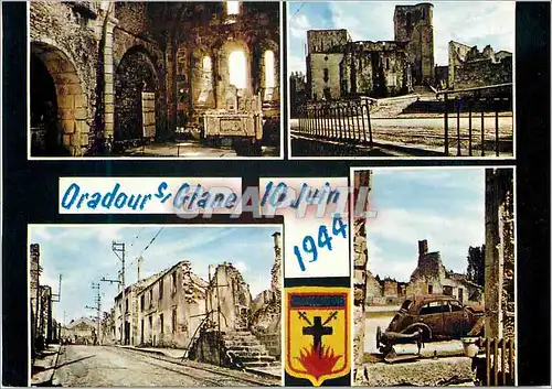 Cartes postales moderne Images de France Oradour sur Glane Haute Vienne Cite martyre 10 Juin 1944 Militaria