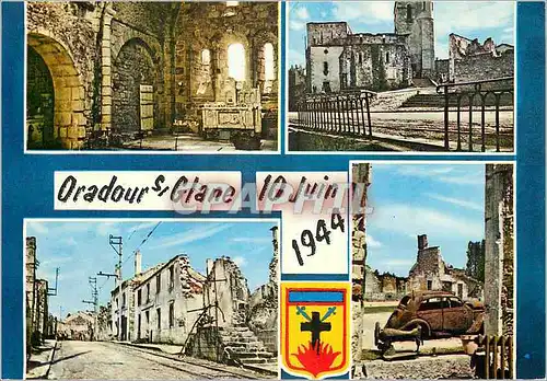 Cartes postales moderne Oradour sur Glane Haute Vienne Cite Martyre 10 Juin 1944 Militaria