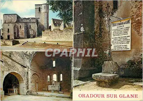 Cartes postales moderne Oradour sur Glane Haute Vienne Cite martyre 10 Juin 1944 L eglise ou furent brules par les nazis