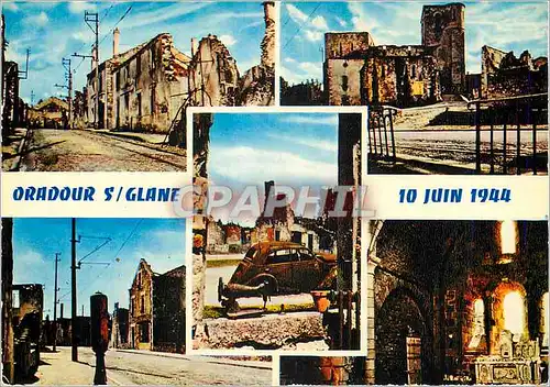 Cartes postales moderne Oradour sur Glane Haute Vienne Cite martyre 10 Juin 1944 Militaria