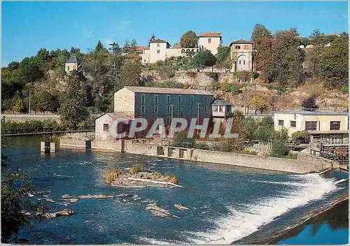 Moderne Karte Saint Junien Haute Vienne Echappee vers la ville et les bords de la Vienne