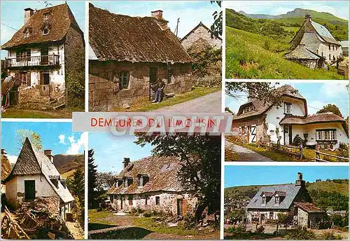 Cartes postales moderne Demeures du Limousin En Limousin Differents types d habitation d hier et d aujourd hui