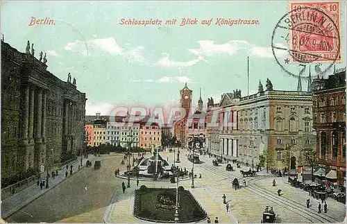 Ansichtskarte AK Berlin Schossplatz mit Blick auf Konigstrasse