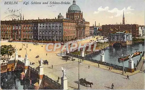 Cartes postales Berlin Kgt Schloss und Schloss Brucke