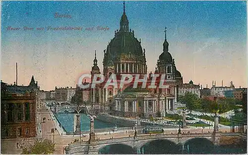 Cartes postales Berlin Heur Don mit Friedrichstrucke und Borde