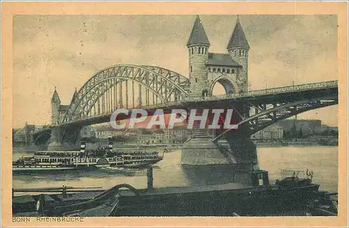 Ansichtskarte AK Bonn Rheinbrucke Bateau