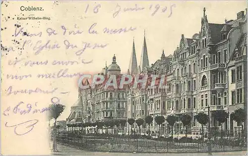 Cartes postales Coblenz Kaiser Wilhelm Ring
