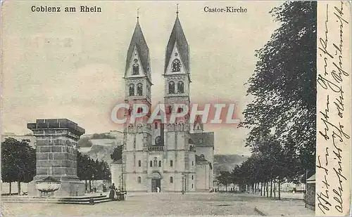 Ansichtskarte AK Coblenz am Rhein Castor Kirche