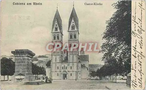 Cartes postales Coblenz am Rhein Castor Kirche