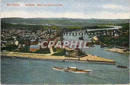Cartes postales Der Rhein Koblenz Blick vom Ehrenbreitstein