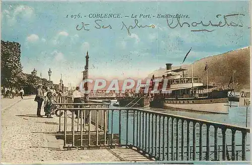 Cartes postales Coblence Le Port Embarcadere Bateau