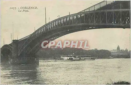 Cartes postales Coblence Le Pont Bateau