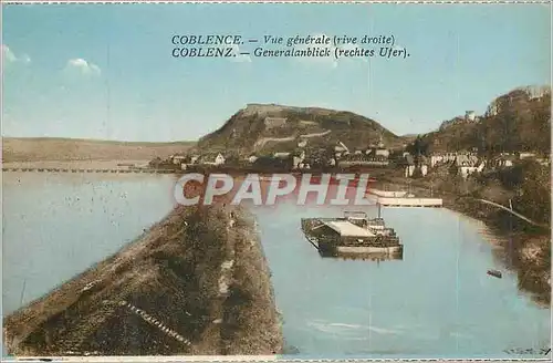 Cartes postales Coblence Vue generale rive droite