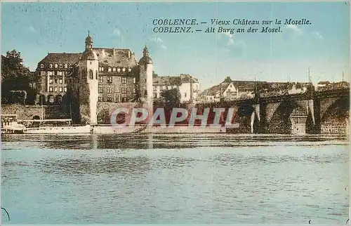 Ansichtskarte AK Coblence Vieux Chateau sur la Moselle