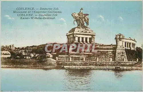 Cartes postales Coblence Deutsches Ek Monument de l Empereur Guillaume