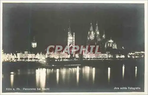 Cartes postales Koln a Rh Panorama bel Nacht