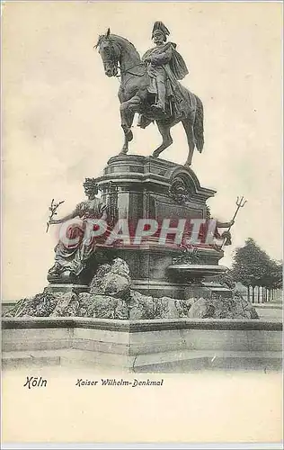 Cartes postales Koln Kaiser Wilhelm Denkmal