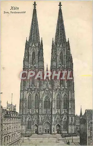 Cartes postales Koln Dom Vorderansicht