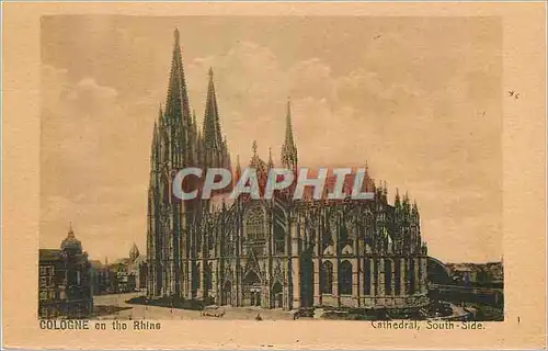 Ansichtskarte AK Cologne on the Rhine Cathedral South Side