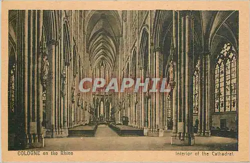 Cartes postales Cologne on the Rhine Interior of the Cathedral