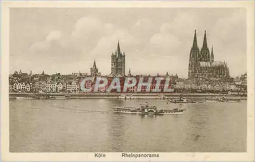 Ansichtskarte AK Koln Rheinpanorama Bateau