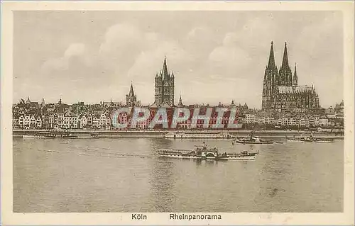 Cartes postales Koln Rheinpanorama Bateau