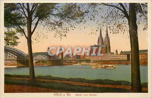 Cartes postales Koln a Rh Blick vou Deutz