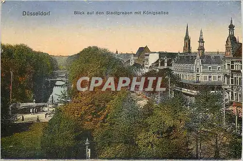 Cartes postales Duisburg Blick auf den Stadtgraben mit Konigsallee