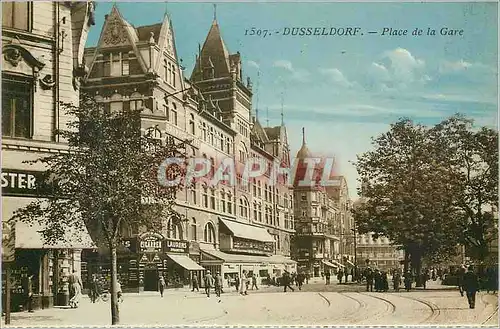 Ansichtskarte AK Dusseldorf Place de la Gare