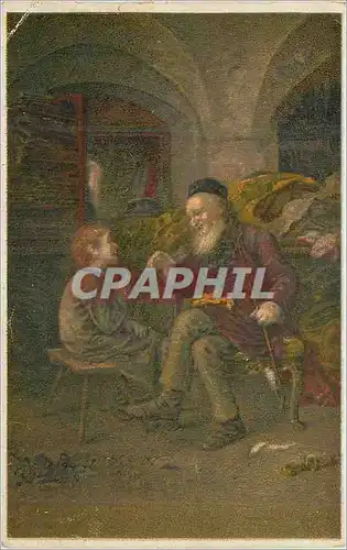 Cartes postales Vieillard et enfant