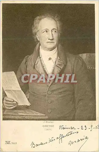 Cartes postales J Sueler Goethe