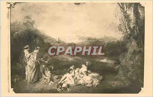 Ansichtskarte AK J A Watteau L amour paisible Palais neuf Potsdam