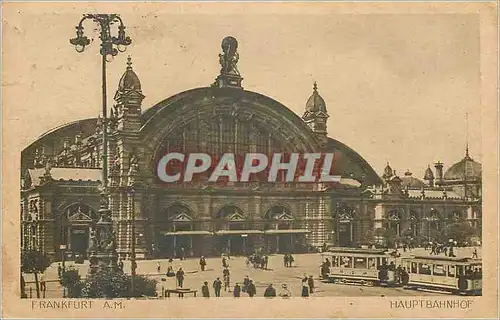 Ansichtskarte AK Frankfurt Am Hauptbahnhof Tramway