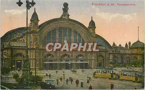 Cartes postales Frankfurt aM Hauptbahnhof Tramway