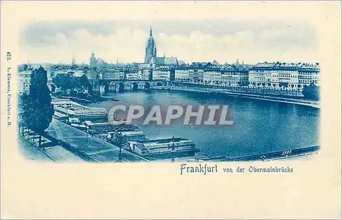 Cartes postales Frankfurt von der Obermainbrucke