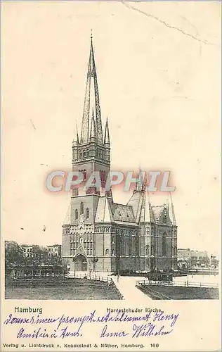 Cartes postales Hamburg Harvestchuder Kirche
