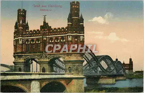 Cartes postales Gruss aus Hamburg Elbrucke