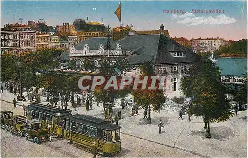Cartes postales Hamburg Alsterpavillon Tramway