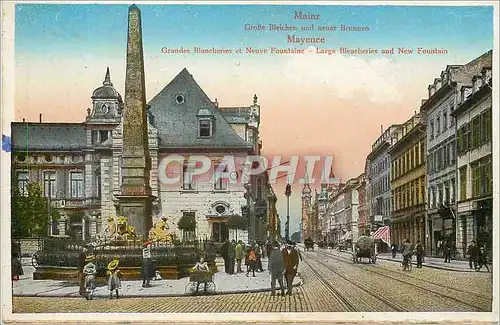 Cartes postales Mainz Grosse Bleichen und neuer Brunnen