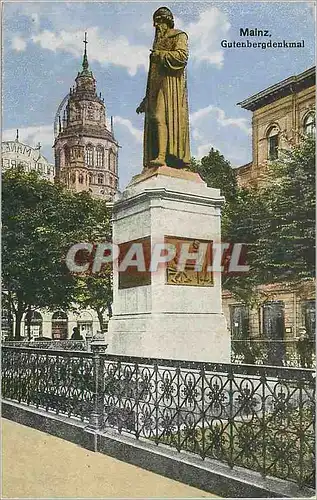 Cartes postales Mainz Gutenbergdenkmal