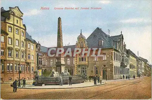 Ansichtskarte AK Mainz Grosse Bleiche mit Neuem Brunnen