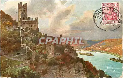 Cartes postales Gruss vom Rhein Burg Sooneck