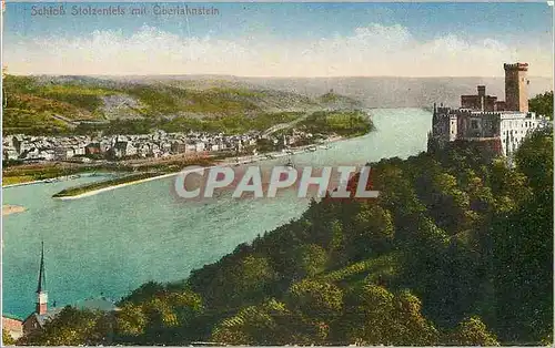 Cartes postales Schloss Stolzenfels mit Oberlahnstein
