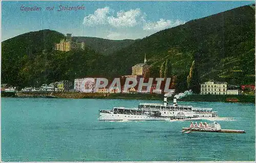 Cartes postales Capellen mit Stolzenfels Bateau Canoe