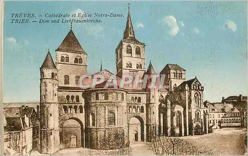Cartes postales Treves Cathdedrale et Eglise Notre Dame