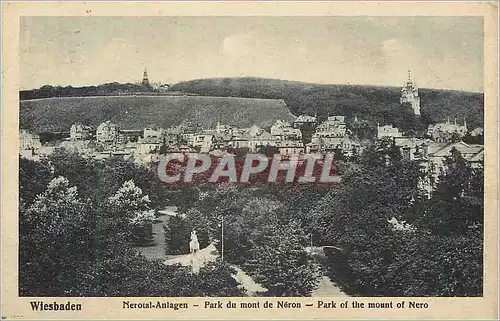 Cartes postales Wiesbaden Nerotal Anlagen Park du mont de Neron