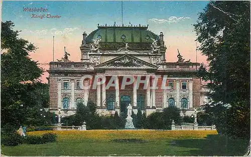 Cartes postales Wiesbaden Konigl Theater