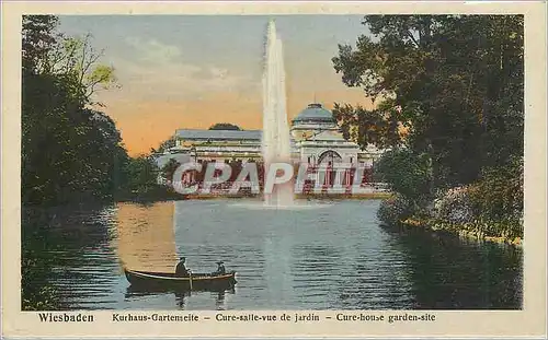 Cartes postales Wiesbaden Kurhaus Gartenseite