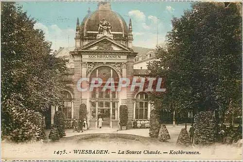 Cartes postales Wiesbaden La Source Chaude