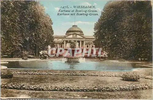 Cartes postales Wiesbaden Kurhaus et Bowling Green